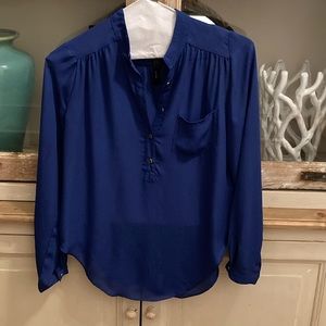 Royal blue blouse